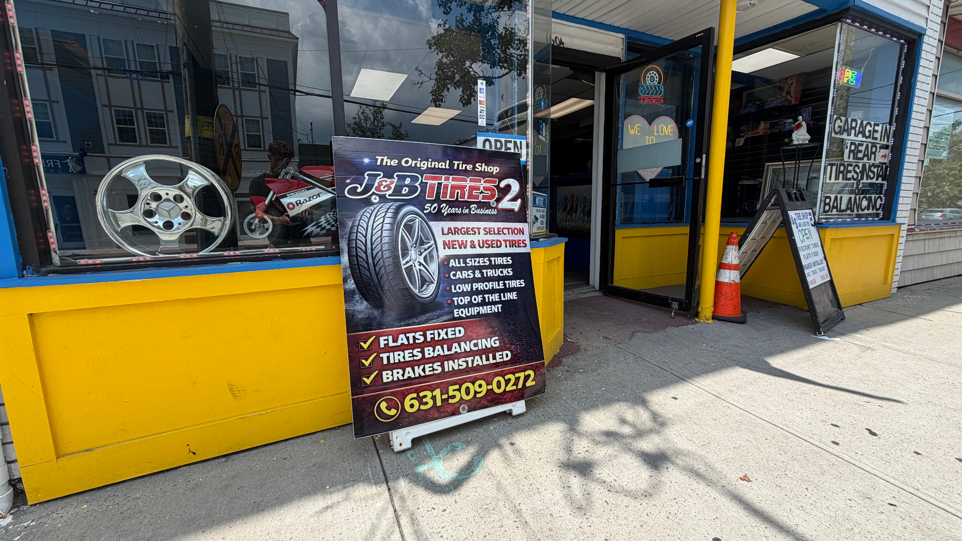 The Original Tire Shop — J & B Tires 2, 50 years in business